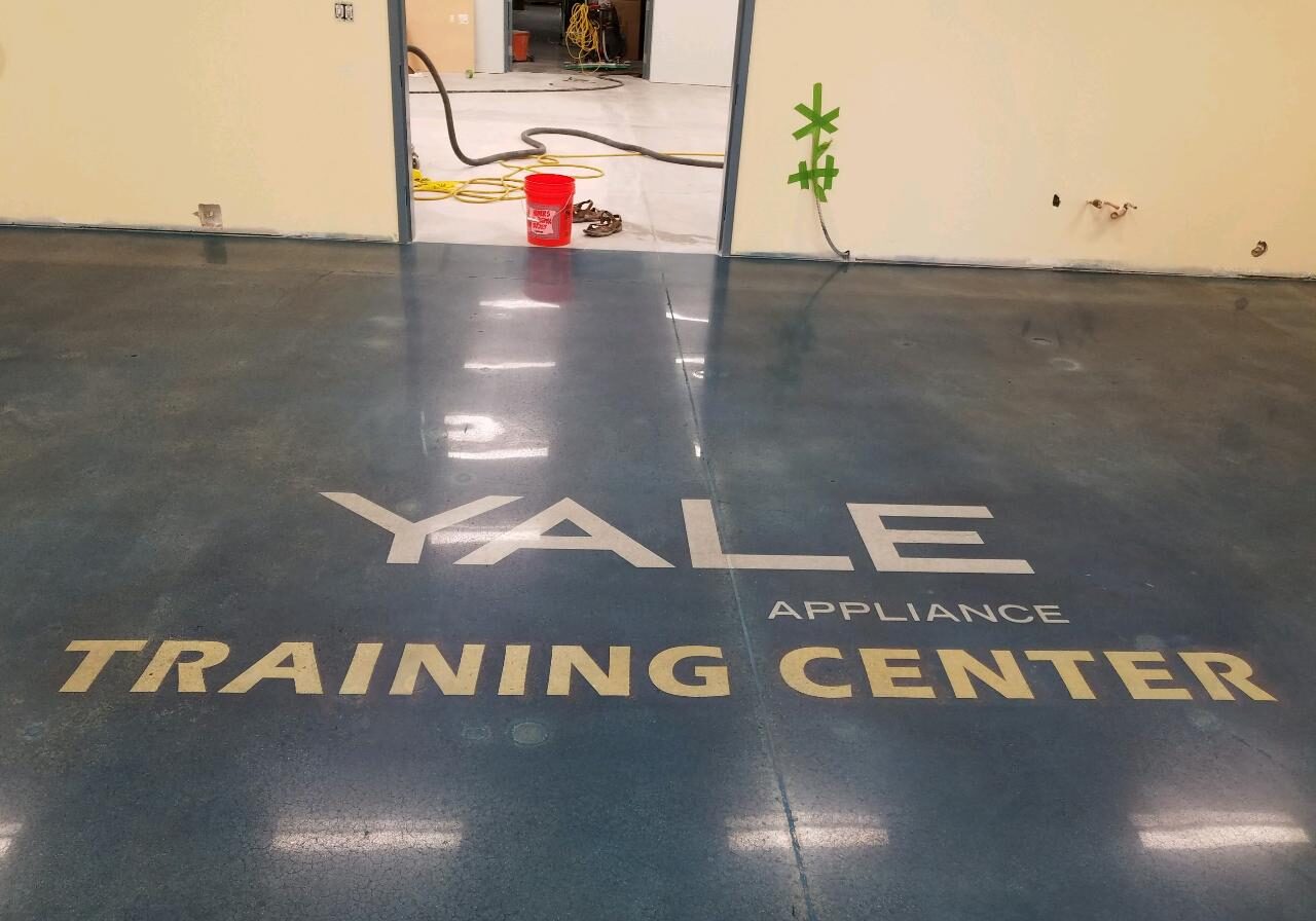 Yale Appliance Training Center. Concrete Polishing